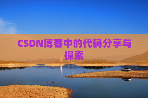CSDN博客中的代码分享与探索